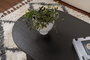 Nordure Sable Mesa de Centro Madera Negro Elegante y Funcional para Salón